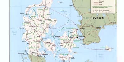 মানচিত্র ডেনমার্ক এর মহাসাগর বিচ হলিডে পার্ক 