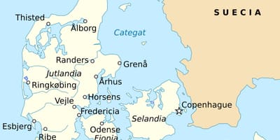 মানচিত্র fredericia, ডেনমার্ক